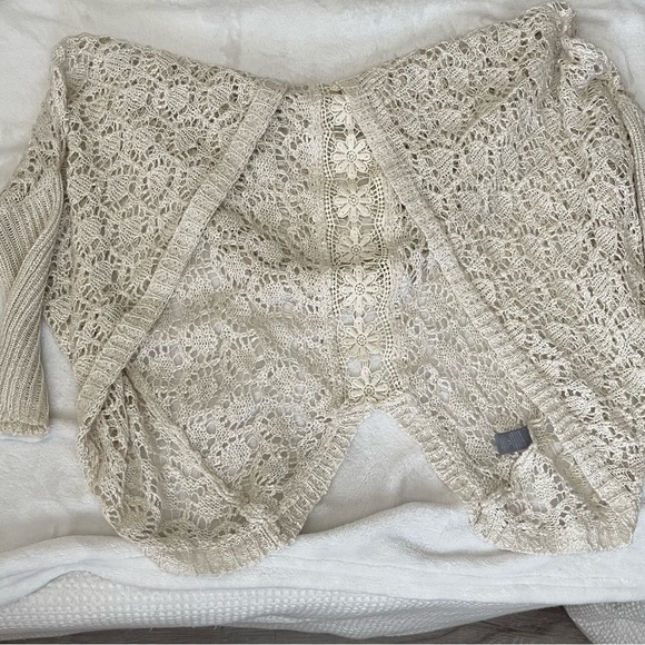 Tan Lacey Cardigan - Picture 1 of 3